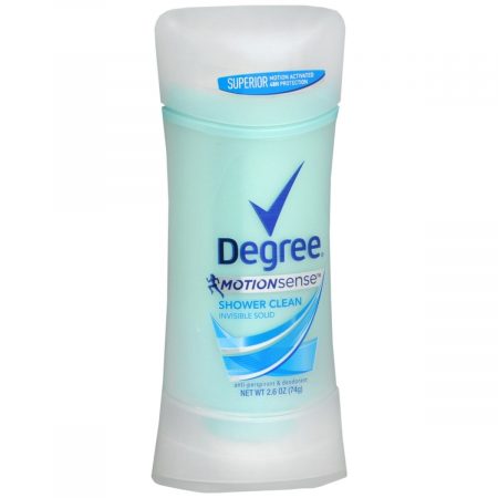 Degree Motion Sense Anti-Perspirant & Deodorant Invisible Solid Shower Clean - 2.6 OZ