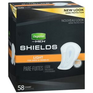 Depend for Men Shields Light Absorbency - 58 EA