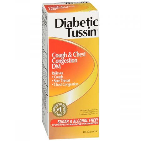 Diabetic Tussin Cough & Chest Congestion DM Liquid - 4 OZ