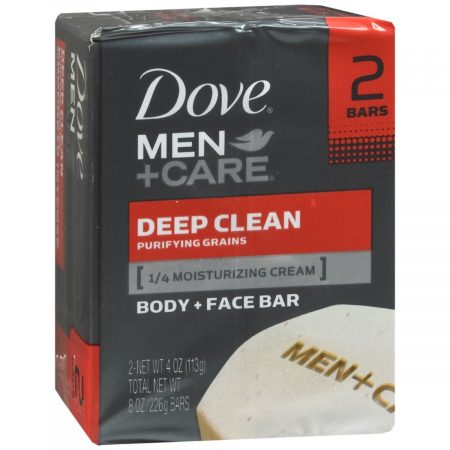 Dove Men + Care Body + Face Bars Deep Clean - 8 OZ