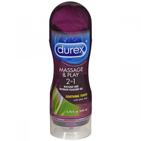 Durex Massage & Play 2 In 1 Pleasure Gel Soothing Touch With Aloe Vera - 6.76 OZ