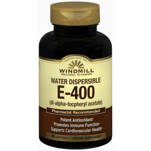 Windmill Water Dispersible E-400 (DL-Alpha- Tocopheryl Acetate) Softgels - 90 CP