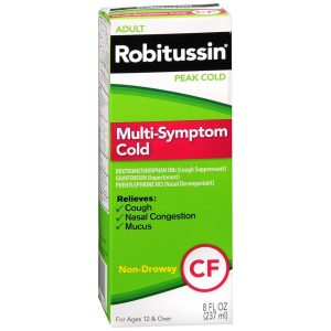 Robitussin Adult Multi-Symptom Cold Liquid - 8 OZ