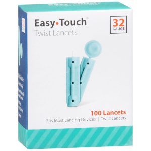 Easy Touch Twist Lancets 32 Gauge - 100 EA