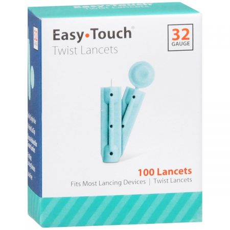 Easy Touch Twist Lancets 32 Gauge - 100 EA