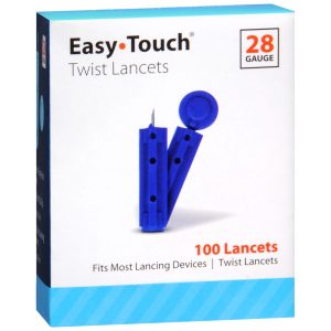 Easy Touch Twist Lancets 28 Gauge - 100 EA