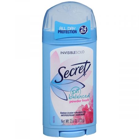 Secret Invisible Solid Anti-Perspirant Deodorant pH Balanced Powder Fresh - 2.6 OZ