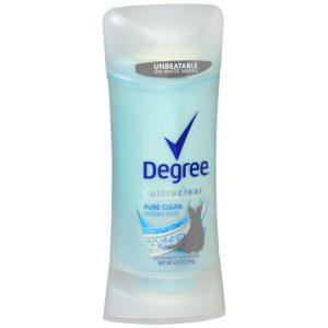 Degree Ultra Clear Anti-Perspirant & Deodorant Solid Pure Clean - 2.6 OZ