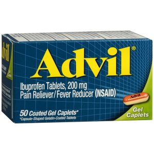 Advil Ibuprofen Pain Reliever/Fever Reducer Coated Gel Caplets - 50 CP