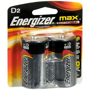 Energizer MAX Alkaline Batteries D 2 Pack - 2 EA