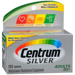 Centrum Silver Adults 50+ Multivitamin/Multimineral Supplement Tablets - 125 TB