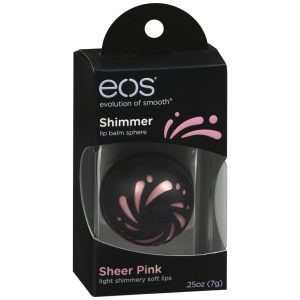 EOS Shimmer Lip Balm Sphere Sheer Pink - 0.25 OZ