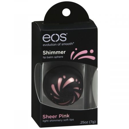 EOS Shimmer Lip Balm Sphere Sheer Pink - 0.25 OZ