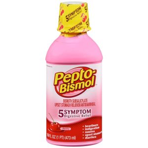 Pepto-Bismol Upset Stomach Reliever/Antidiarrheal Liquid Cherry - 16 OZ