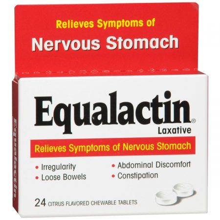 Equalactin Laxative Chewable Tablets Citrus Flavored - 24 TB