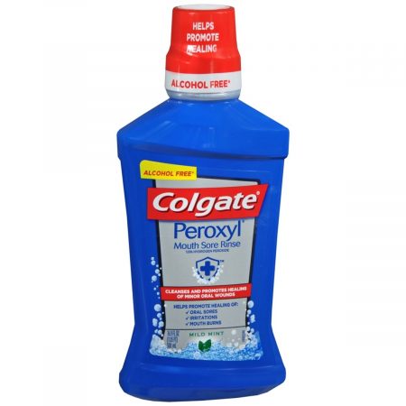 Colgate Peroxyl Mouth Sore Rinse Mild Mint - 16 OZ