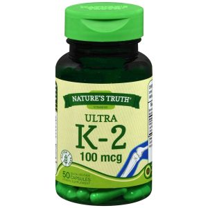 Nature's Truth Ultra K-2 100 mcg Quick Release Dietary Supplement Capsules - 50 CP