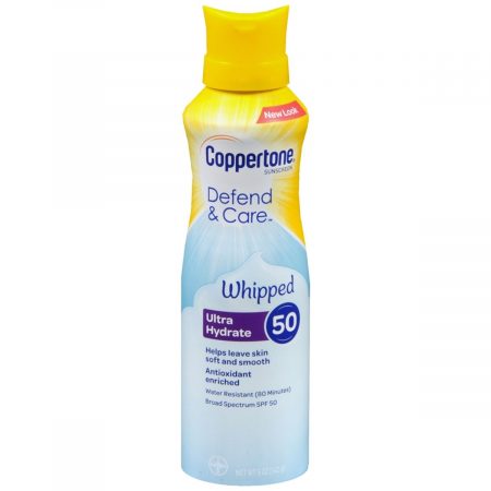 Coppertone Defend & Care Whipped Ultra Hydrate Sunscreen SPF 50 - 5 OZ