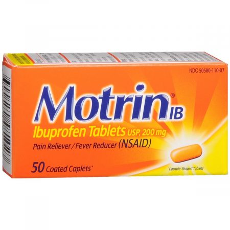 Motrin IB Coated Caplets - 50 CP