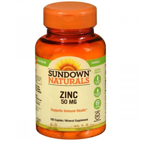 Sundown Naturals Zinc 50 mg Caplets - 100 CP