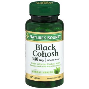 Nature's Bounty Black Cohosh 540 mg Herbal Supplement Capsules - 100 CP