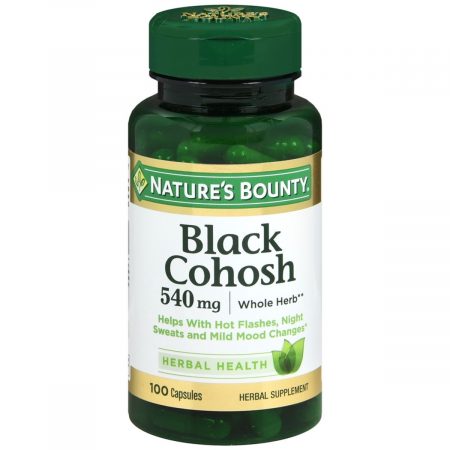 Nature's Bounty Black Cohosh 540 mg Herbal Supplement Capsules - 100 CP