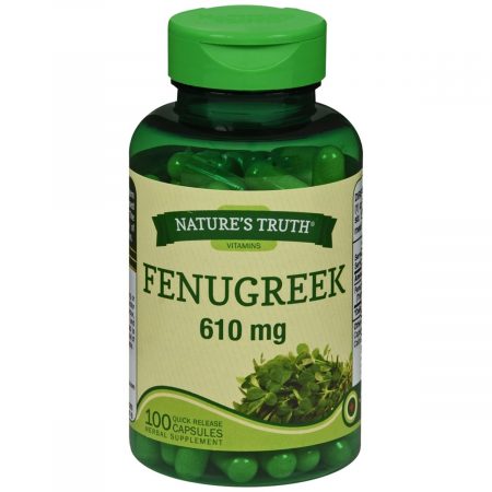 Nature's Truth Fenugreek 610 mg Herbal Supplement Capsules - 100 CP