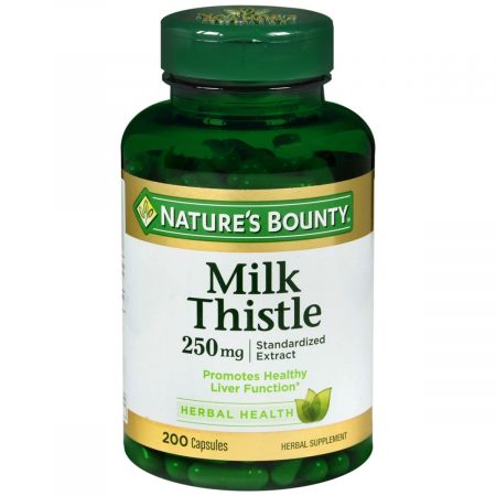 Nature's Bounty Milk Thistle 250 mg Herbal Supplement Capsules - 200 CP