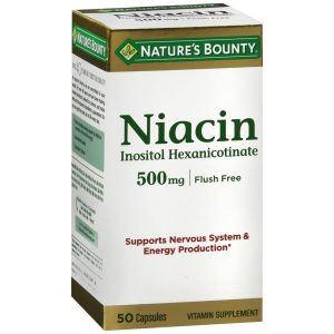 Nature's Bounty Niacin 500 mg Capsules Flush Free - 50 CP