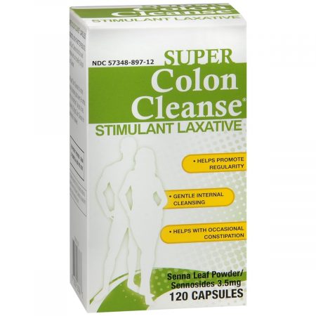 Super Colon Cleanse Stimulant Laxative Capsules - 120 CP