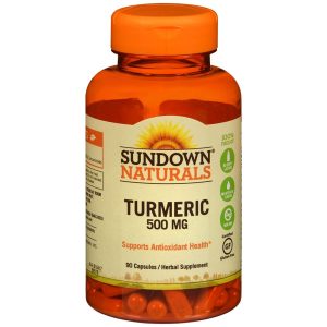 Sundown Naturals Turmeric 500 mg Herbal Supplements Capsules - 90 CP