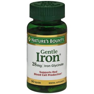 Nature's Bounty Gentle Iron 28 mg Capsules - 90 CP