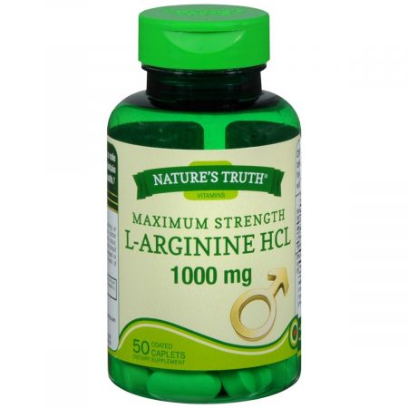 Nature's Truth Maximum Strength L-Arginine HCL 1000 mg Coated Caplets - 50 TB