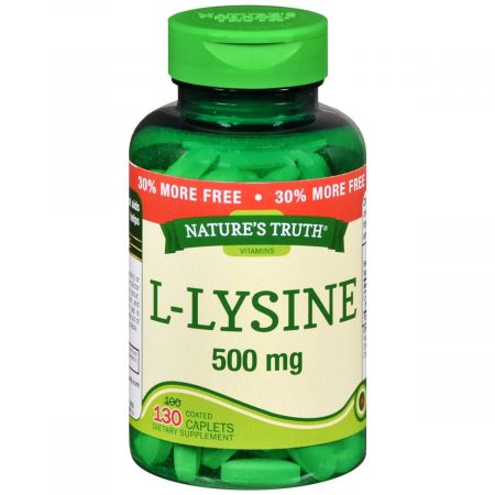 Nature's Truth Vitamins L-Lysine 500 mg Coated Caplets - 130 TB