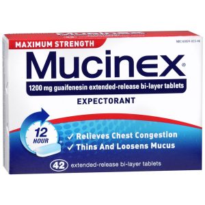 Mucinex  Expectorant Tablets Maximum Strength - 42 TB