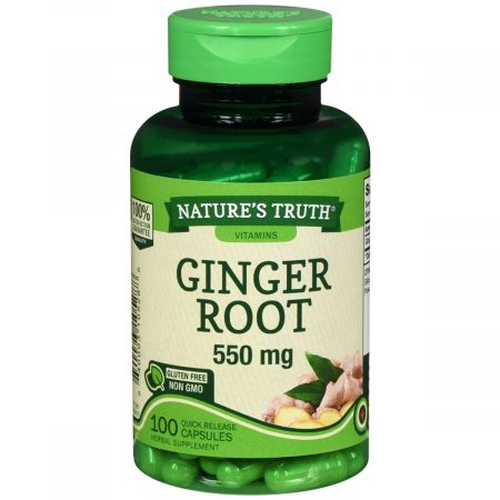 Nature's Truth Ginger Root 550 mg Herbal Supplement Capsules - 100 CP