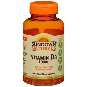 Sundown Naturals Vitamin D3 1000 IU Softgels - 400 CP