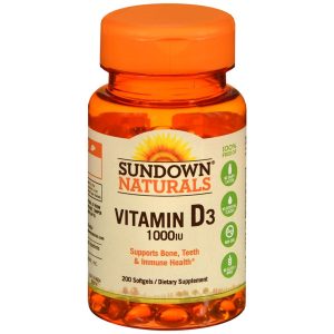 Sundown Naturals Vitamin D3 1000 IU Softgels - 200 CP