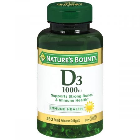 Nature's Bounty D3-1000 IU Softgels - 250 CP