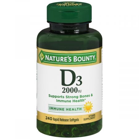 Nature's Bounty D3-2000 IU Softgels - 240 CP