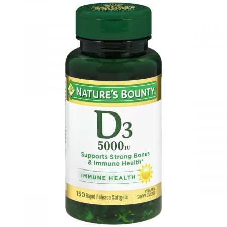 Nature's Bounty D3-5000 IU Softgels - 150 CP