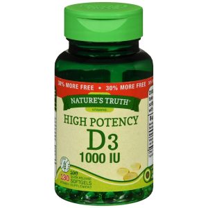 Nature's Truth High Potency Vitamin D3 1000 IU Quick Release Softgels - 130 CP