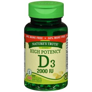Nature's Truth High Potency Vitamin D3 2000 IU Quick Release Softgels - 150 CP