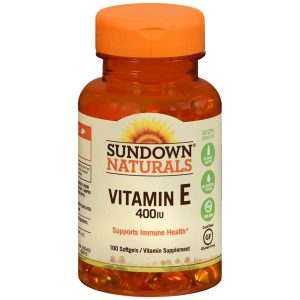 Sundown Naturals Vitamin E 400 IU Softgels - 100 CP