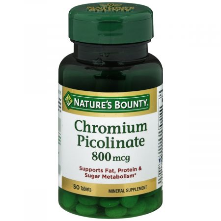 Nature's Bounty Chromium Picolinate 800 mcg Tablets - 50 TB