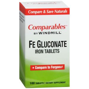 Windmill Comparables Fe Gluconate Iron Tablets - 100 TB