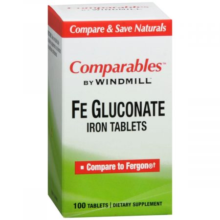 Windmill Comparables Fe Gluconate Iron Tablets - 100 TB