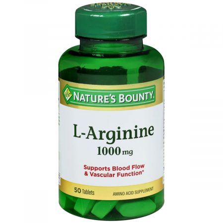 Nature's Bounty L-Arginine 1000 mg Amino Acid Supplement Tablets - 50 TB