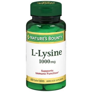 Nature's Bounty L-Lysine 1000 mg Tablets - 60 TB