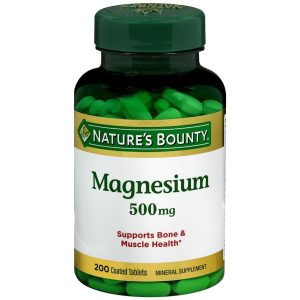 Nature's Bounty Magnesium 500 mg Tablets - 200 TB